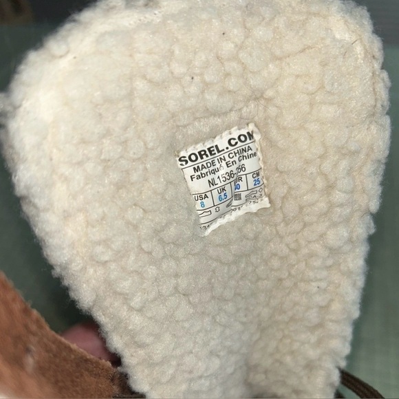 Sorel brown lace-up winter boots women's 8 - Picture 14 of 16